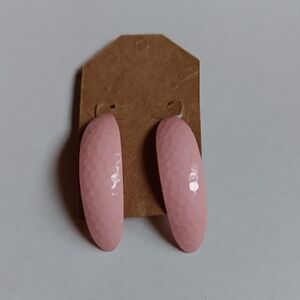 Pink  Resin Earrings  Vintage